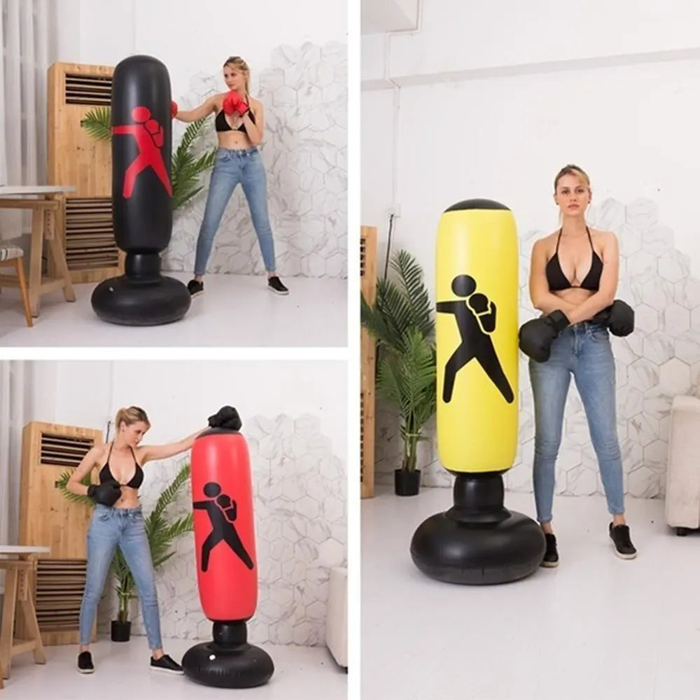 Inflatable Punching Bag for Kids Adults / Boxing Training Sand Bag with Stand Punch Bag