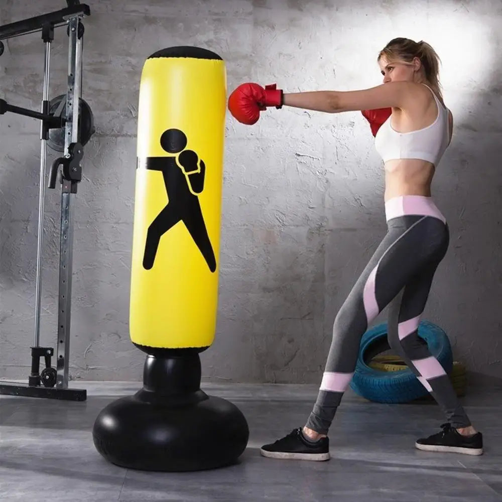 Inflatable Punching Bag for Kids Adults / Boxing Training Sand Bag with Stand Punch Bag