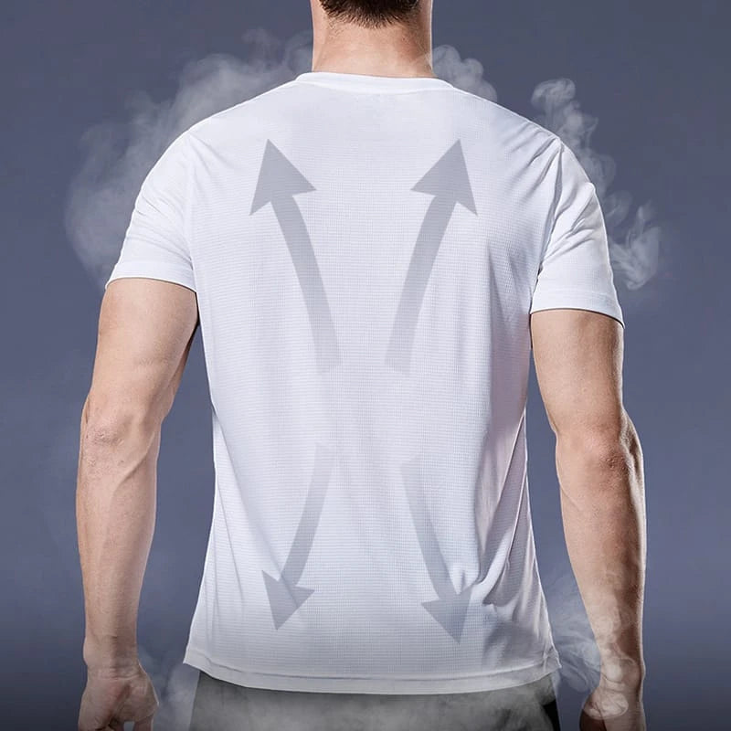 Men Quick Dry Short Sleeve Running T-Shirts