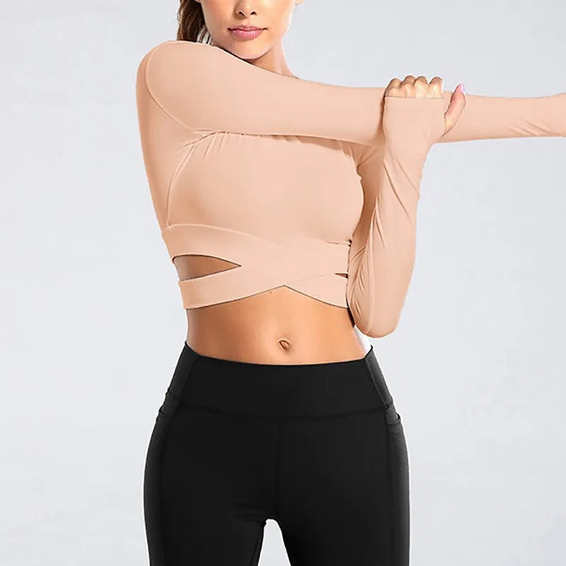 Sports Crop top Women fitness gym clothing